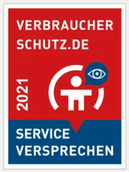 Siegel Service-Versprechen von Verbraucherschutz.de